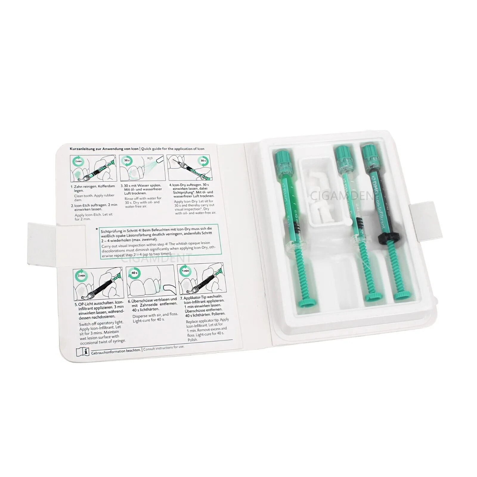 DMG Icon Caries Infiltrante Dental Infiltración Resina Superficie Suave para Anterior
