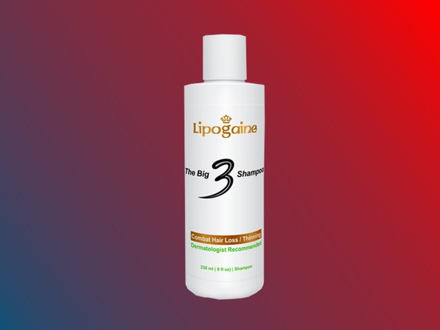 Lipogaine Big 3 Shampoo X 2 Bottle Set Hair Regrowth Shampoo For