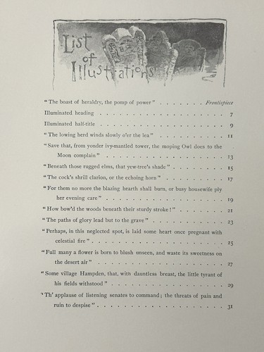 Antique Thomas Gray Elegy 1883 Estes Lauriat Book Hardcover Country Churchyard - Picture 6 of 22