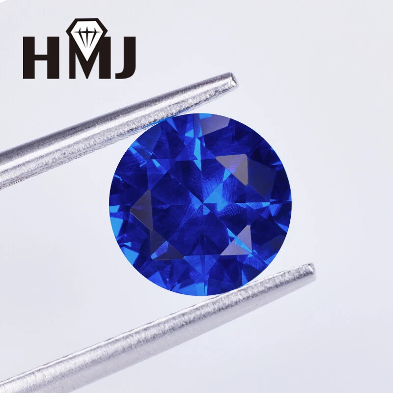 3mm~12mm 10pcs Blue Round Cut Synthetic Spinel Stone Loose Gemstone wholesale - Image 4 of 4