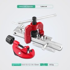 Set alesatore tubo freno rame espansore rivettatore alesatore set strumento riparazione svasatura