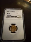 2000 Gold Eagle Ngcms 69 1/ 10Th Of An Ounce