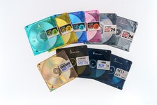 10x Early Generation "Screwed" MiniDiscs - TDK, JVC, Konica - RARE Lot