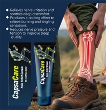 USA CapsaCare Neuropathy Massage Cream   Soothing Nerve Pain Relief 100g