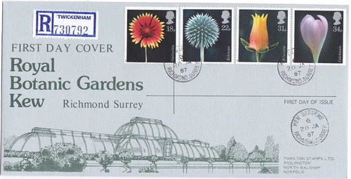 GB 1987 FLOWERS MARKTON CDS FIRST DAY COVER