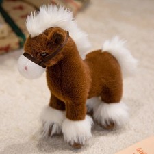 Horse Dark Brown 11 Inch Stuffed Animal Plush Toys Toddler Soft Dolls Kids Gifts