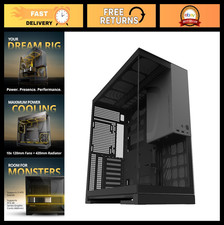 Mid Tower Gaming Case - E-ATX/ATX, Tempered Glass, Toolless Panels, Dual-Chamber