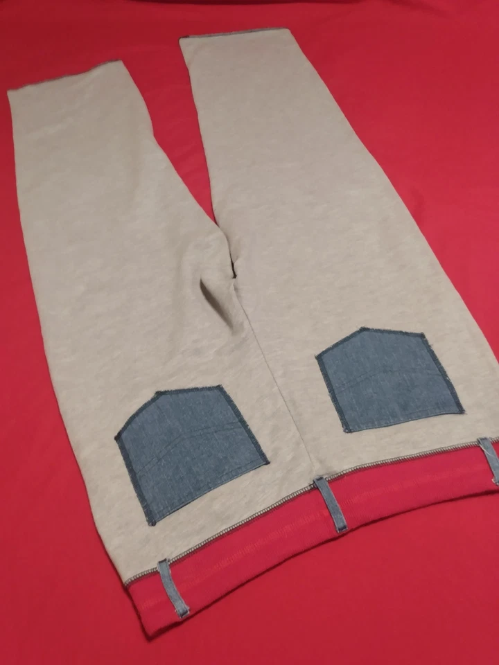 No Boundaries Women's Wide Leg Heather Grey Pants cotton / polyester Size XL - Image 3 of 4