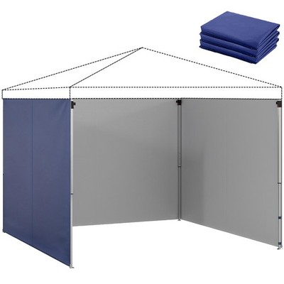 Ersatz-Seitenwände für Gazebo 3x3m 3-Teiliges Set Blau Oxford-Gewebe