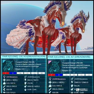 ARK Survival Ascended: Dreadmare / Dreadstallion (PVE, Statistiche Top) Per PS5/XBOX/PC - Foto 3