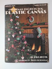 Plastic Canvas Christmas Projects VTG Leisure Arts Pattern Bklt 153
