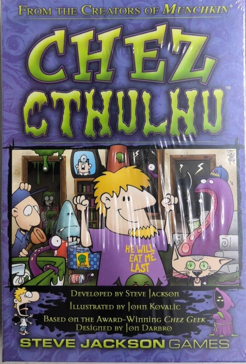 Chez Cthulhu Board game 2–5 Players 2010 Steve Jackson Games BRAND NED & SEALED