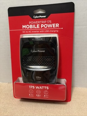 CYBERPOWER Powertrip 175W Mobile Power Inverter CPS175PSU