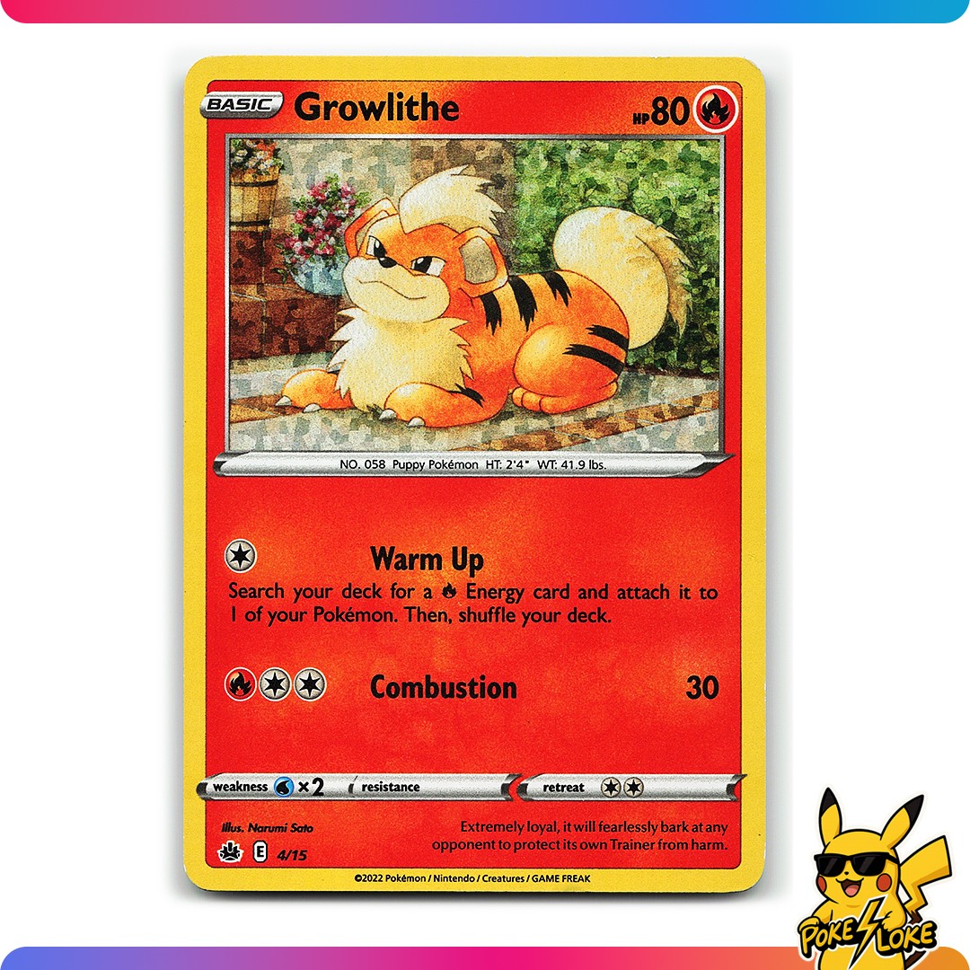Growlithe - 4/15 - Holo - McDonald's Collection 2022 - [NM]