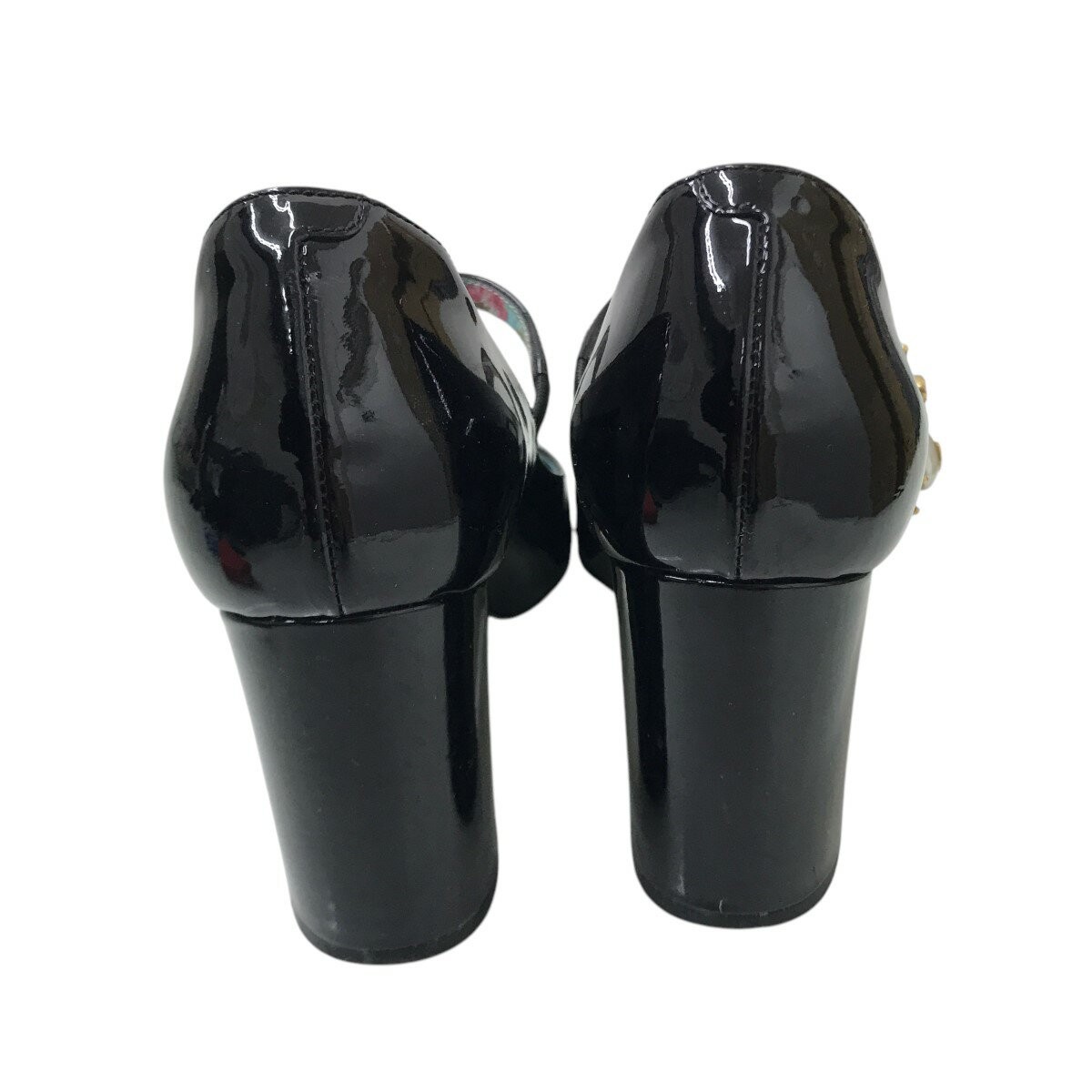 GUCCI louis bee mary jane Pumps Heel EU 36 US 6 Black Authentic thumbnail 21