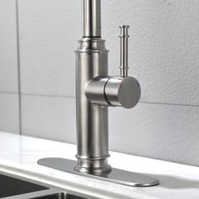 Pull Down Kitchen Faucet Stainless Steel Single Handle Sink Mixer Tap
