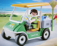 Playmobil -- Ersatzteil - Campingwächter und Dienstfahrzeug 5437