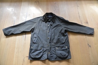 Barbour Beaufort Vintage L Wachsjacke Oliv Grün Size 42'' (DE/EU 52) TOP wie NEU