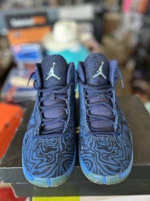 Jordan Super.Fly 4 JCRD Men s Mid Top Lace-Up Basketball Sneakers Blue Black