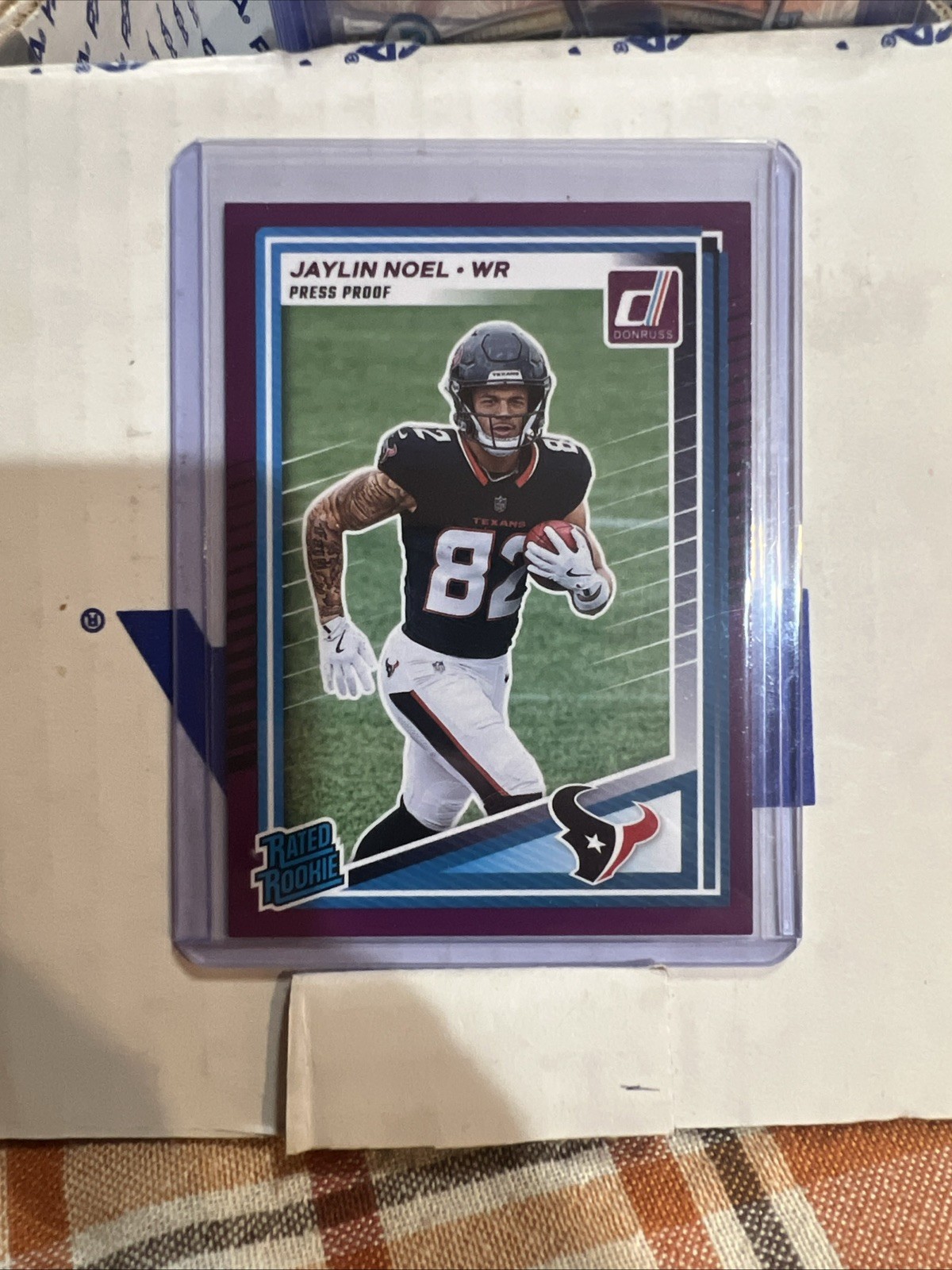 2025 Panini Donruss Jaylin Noel purple Rated Rookie Press Proof