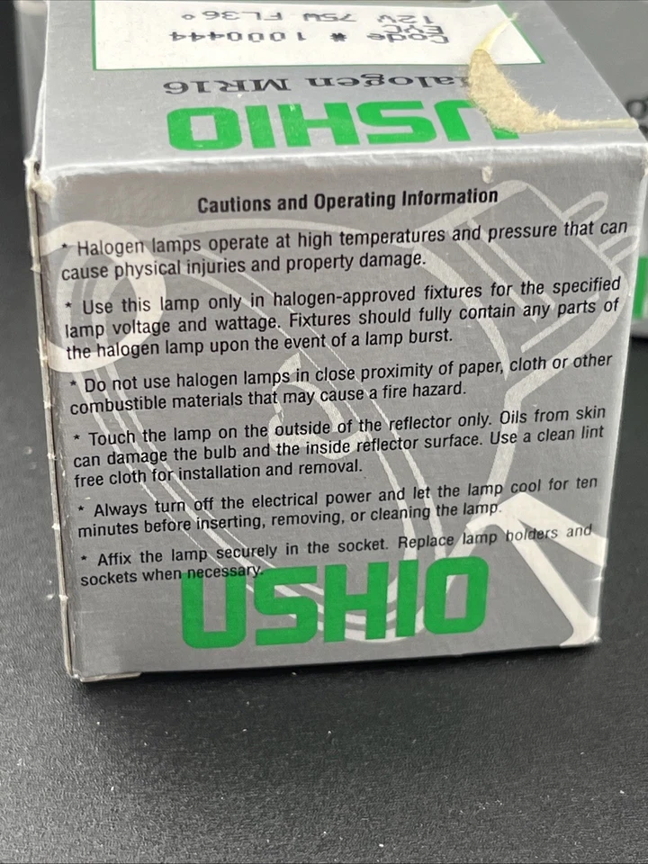 3 Pack USHIO EYC 12V-75W/FL36 75W 12V - Image 4 of 4