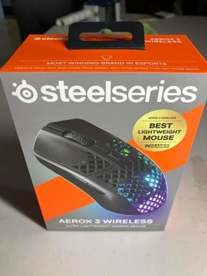 SteelSeries Aerox 3 Wireless Ultra Lightweight Gaming Mouse 68g RGB Onyx NEW