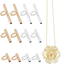 SUPERFINDINGS 12Pcs 3 Sizes Pin to Pendant Converter Brass Brooch Pendant Conver
