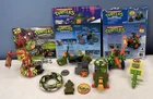 Vintage TMNT Vehicle Lot: Party Tube, Turtlecycle, Sewer Seltzer Cannon + Extras
