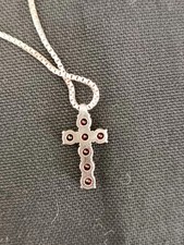 Pendentif Croix En Argent Massif 925 - 11x20 Mm, Poinçonné, Garanti, Neuf Avec étiquettes