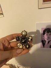 N5 Black And White Brooch Women
