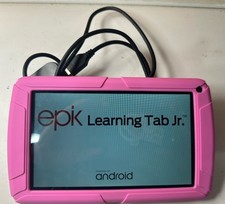 Epik Learning Tab Jr Pink Kids Android Tablet ELT0702PK w Charger Works Reset