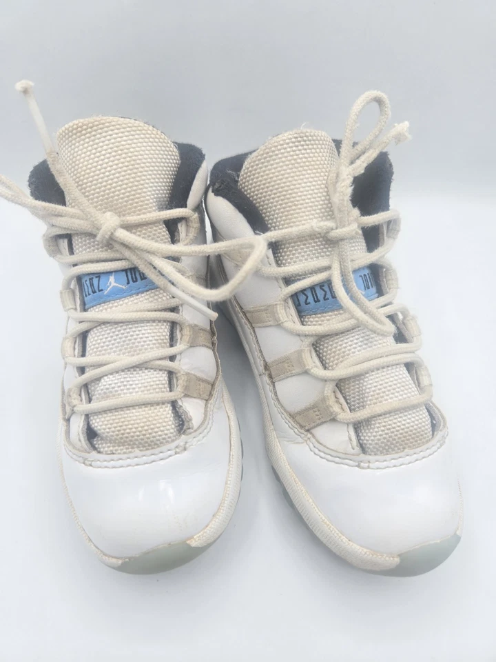 Niños Nike Air Jordan 11 Retro Legend Azul Blanco Zapatos Talla 10c Foto 3 de 4