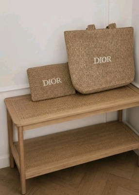 Dior Pouch Tasche Rattan Strandtasche Dior Solar Tasche ähnlich Ibiza Tasche 