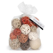Decorative Balls Bag Bowl Filler Home Decor orange