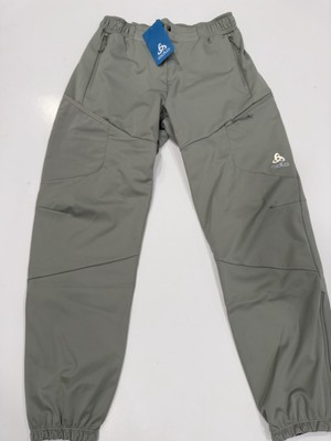 Mens Odlo The Zeroweight X-Warm Windproof cross-country pants Size Large  Shadow