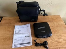 Sony D-131 Discman Mega Bass Compact Disc CD Player Black with Case, Instruction