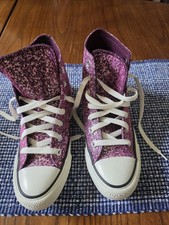 Converse Chuck Taylor All Star High Top Pink Glitter Size 6