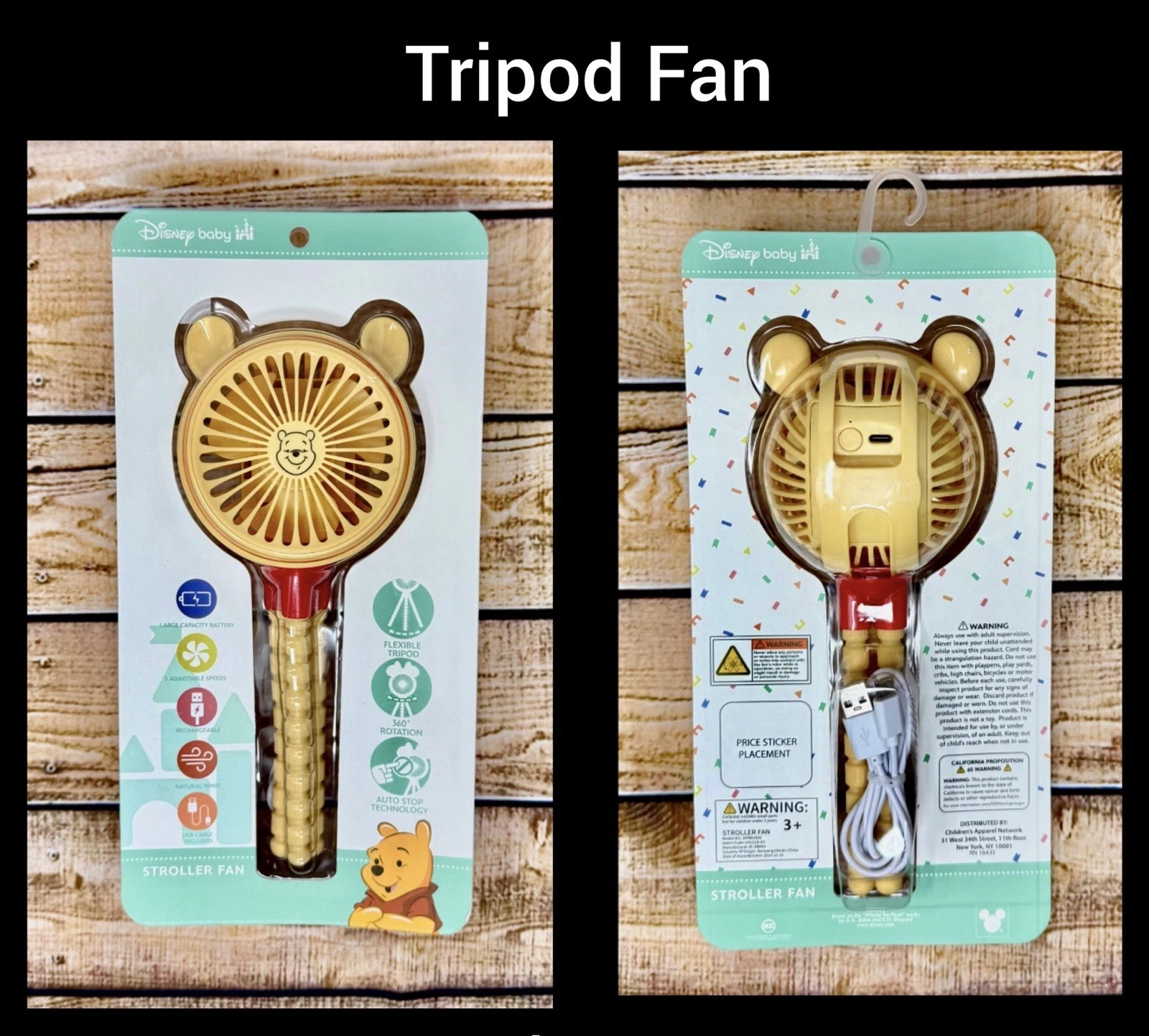 Winnie The Pooh Baby Fan. NWT.