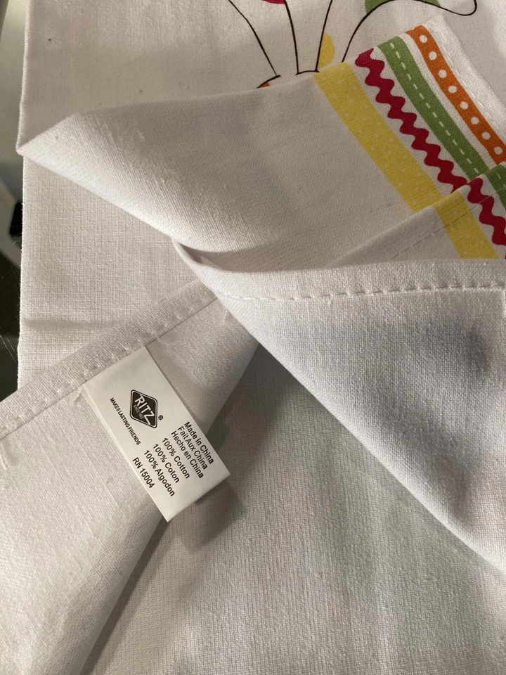 Хлопковые кухонные полотенца «Пасхальный кролик» (16 «x 26») и «Любовь (18» x 28») Ritz / Karis новый - Изображение 4 из 4