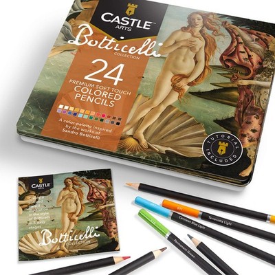 Castle Arts Farbstifte 24er Set in der Dose perfekte Farben inspiriert von
