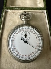 Ancien chronomètre de sport suisse - Swiss stopwatch - mécanique 48 mm
