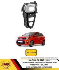 KIA PICANTO 2017 - 2024 FRONT BUMPER GRILLE WITH CHROME TRIM PASSENGER SIDE LEFT