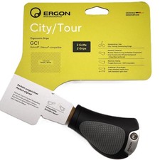 Ergon GC1 Ergo Rohloff/Nexus Back Swept Lock-On Bicycle Grips  - Black & Gray