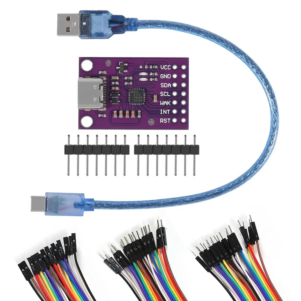 Type-c CP2112 Adapter, 2PCS CP2112 debug Board USB to I2C Communication Modul... - Image 2 of 4