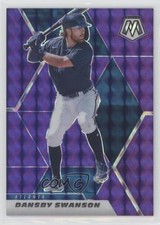 2021 Panini Mosaic Purple Mosaic Prizm 1/49 Dansby Swanson #23 nf0