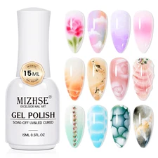 Blooming Gel Polish, 15 Ml Clear Blossom Gel for Spreading Effect, Watercolor Pa