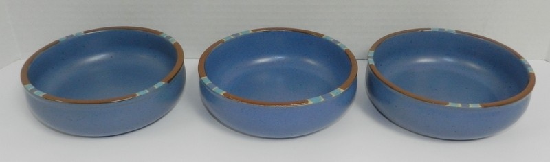 10 Piece Assorted Dansk Mesa Blue Bowls Cups Saucers