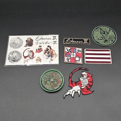 Shenmue 3 Patches Sticker Set And Mirror Official Sega Dreamcast Collection III
