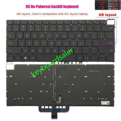 New Huawei MagicBook HGF-W56 HGF-W76 GLO-F56 GLO-F76 HGE-W56 Keyboard US Backlit