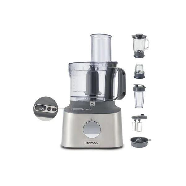 Kenwood Argento Multipro Compact+, Robot Da Cucina, - Immagine 3